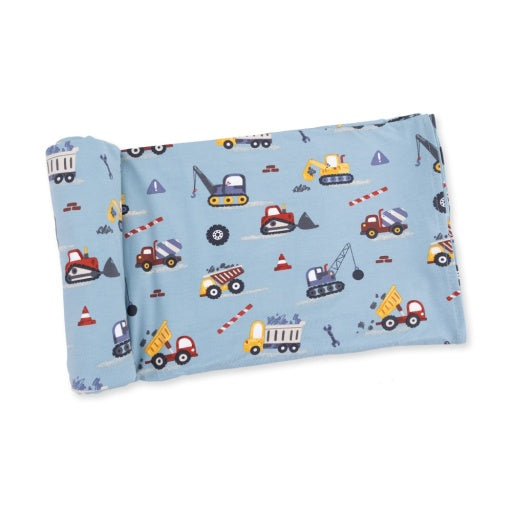 Angel Dear Crayon Construction Swaddle Blanket