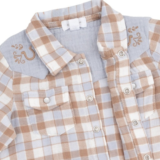 Angel Dear Western Plaid The Willie Shirt