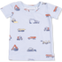 Angel Dear Construction Vehicles - Short Sleeve Loungewear Set | Gray, Blue