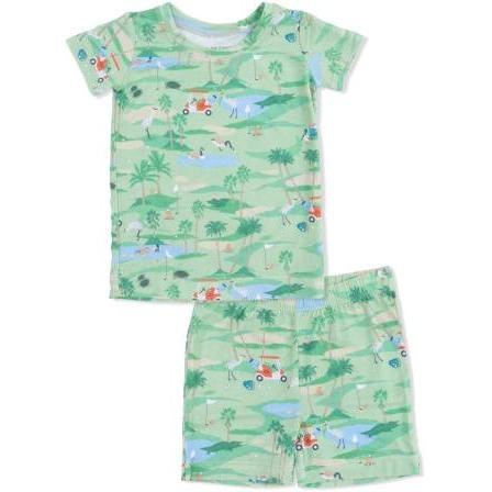 Angel Dear Golf Oasis Animals - Loungewear Short Set | Green