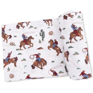 Angel Dear Buckaroo Western - Swaddle Blanket | Cream