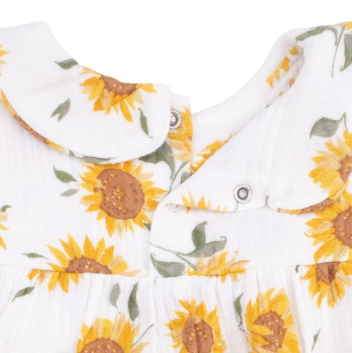 Angel Dear Baby Sunflower Classic Bubble with Peter Pan Collar