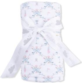 Angel Dear Golf Trellis Pink - Swaddle Blanket | White, Pink