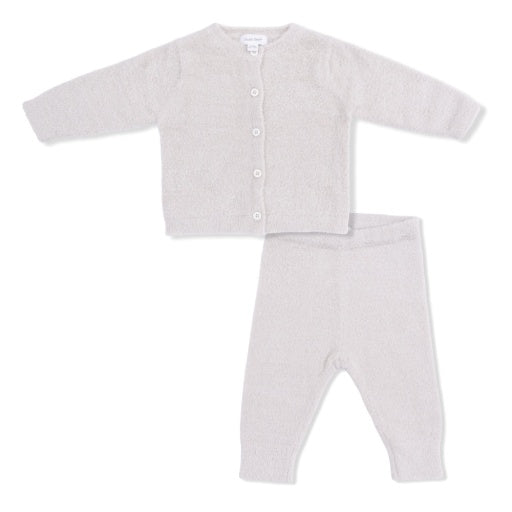 Angel Dear Chenille Natural Button Down Cardigan 4 Piece Set