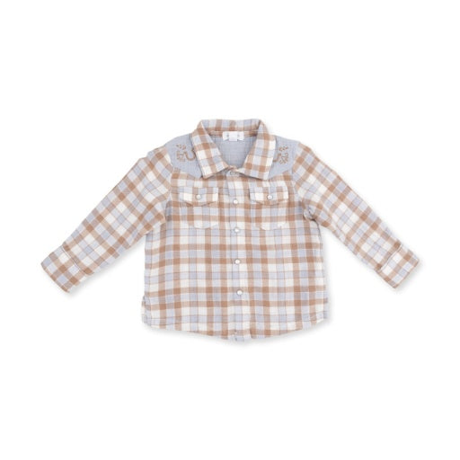 Angel Dear Western Plaid The Willie Shirt