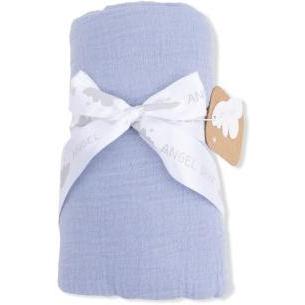 Angel Dear Solid Muslin Blue Blizzard - Swaddle Blanket | Blue