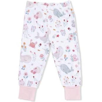 Angel Dear Garden Sea Creatures - Short Sleeve Loungewear Set | White