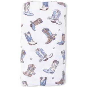 Angel Dear Cowboy Boots - Swaddle Blanket | Ivory