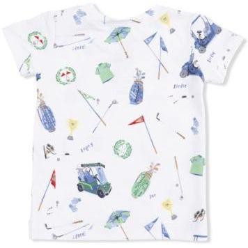 Angel Dear Golf Things - Short Sleeve Loungewear Set | Ivory