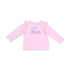 Angel Dear Golf Pink Golf Cart Long Sleeve Ruffle Tee