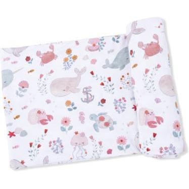 Angel Dear Garden Sea Creatures - Swaddle Blanket | White