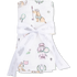 Angel Dear Country Club Dogs Pink - Swaddle Blanket | Ivory, Green