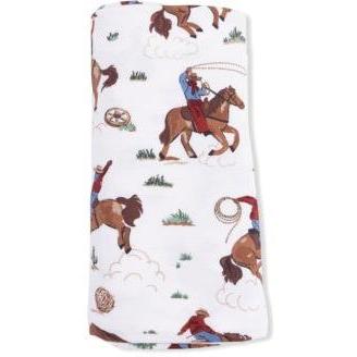 Angel Dear Buckaroo Western - Swaddle Blanket | Cream