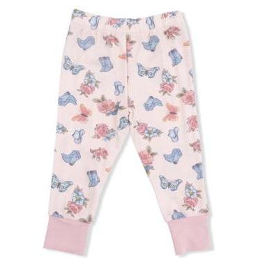 Angel Dear Country Girl Boots - Short Sleeve Loungewear Set | Pink