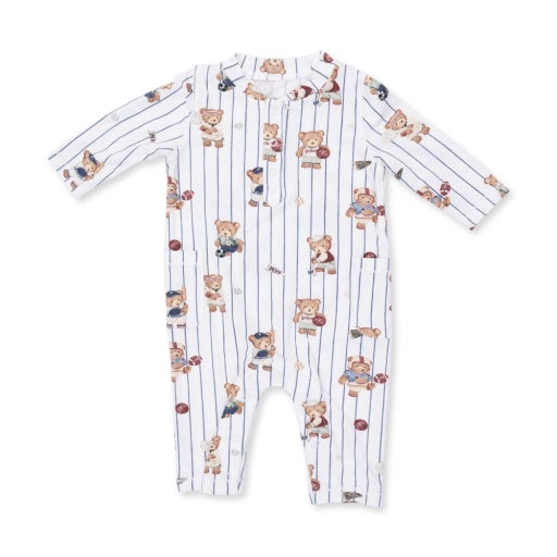 Angel Dear Mixed Sports Bears Uni Romper