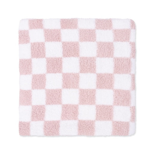 Angel Dear Chenille Blush Checkerboard Blanket