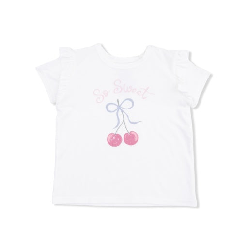 Angel Dear Sweet Bow Cherries Ruffle Tee