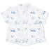 Angel Dear Baby Golf Carts Blue - Polo Button Up with Casual Short | Ivory, Blue