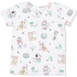 Angel Dear Country Club Dogs Pink - Short Sleeve Loungewear Set | Ivory, Green