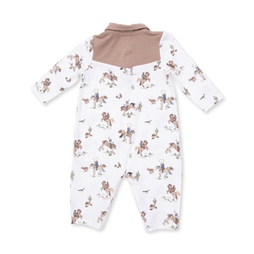 Angel Dear Horse Wrangler Long Sleeve Cowboy Romper