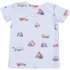 Angel Dear Construction Vehicles - Short Sleeve Loungewear Set | Gray, Blue