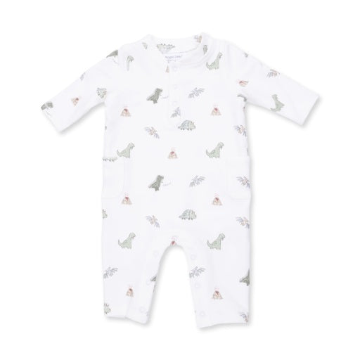 Angel Dear Dinos French Terry Uni Romper