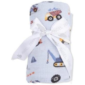 Angel Dear Crayon Construction - Swaddle Blanket | Blue