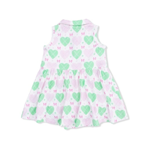 Angel Dear Heart Argyle Polo Tennis Dress