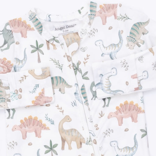 Angel Dear Sweet Baby Dinos 2 Way Zipper Footie