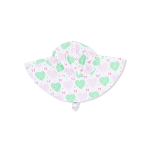 Angel Dear Heart Argyle Wide Brim Sun Hat
