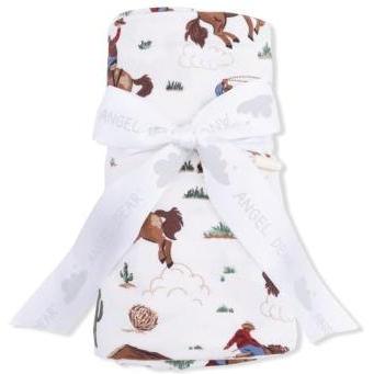 Angel Dear Buckaroo Western - Swaddle Blanket | Cream