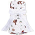 Angel Dear Buckaroo Western - Swaddle Blanket | Cream