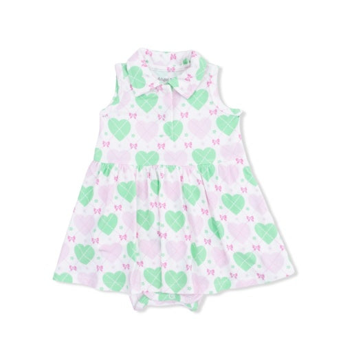 Angel Dear Heart Argyle Polo Tennis Dress
