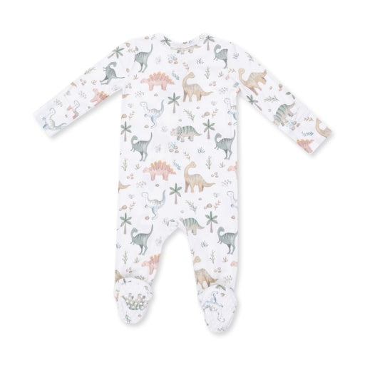 Angel Dear Sweet Baby Dinos 2 Way Zipper Footie