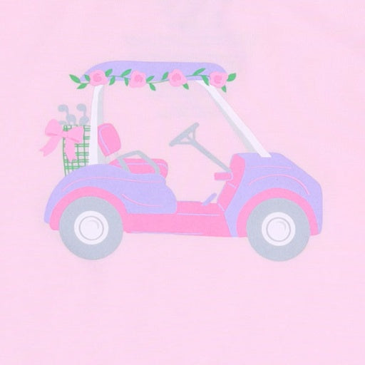 Angel Dear Golf Pink Golf Cart Long Sleeve Ruffle Tee