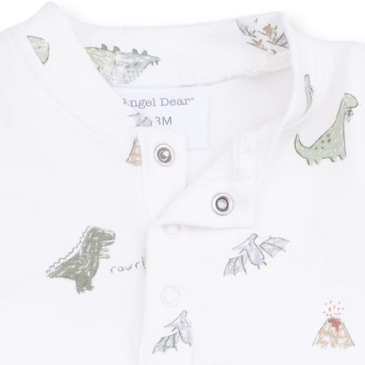 Angel Dear Dinos French Terry Uni Romper