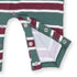 Angel Dear Rugby Stripe Green Polo Romper