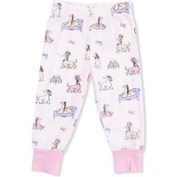 Angel Dear Fancy Hounds with Bows - Short Sleeve Loungewear Set | Pink