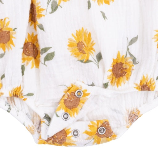 Angel Dear Baby Sunflower Classic Bubble with Peter Pan Collar