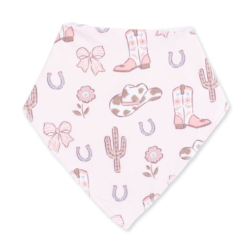 Angel Dear Cowgirl Boots and Bows Bandana Bib