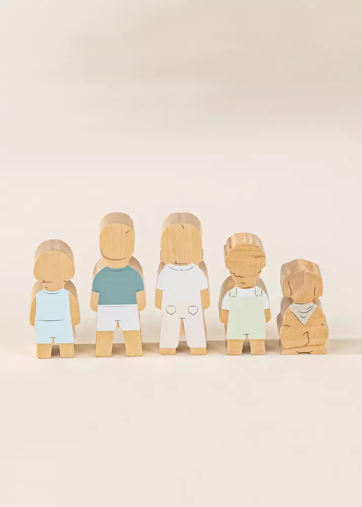 Coco Village Set of 5 Family Wooden Doll House Characters