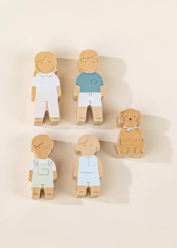 Coco Village Set of 5 Family Wooden Doll House Characters