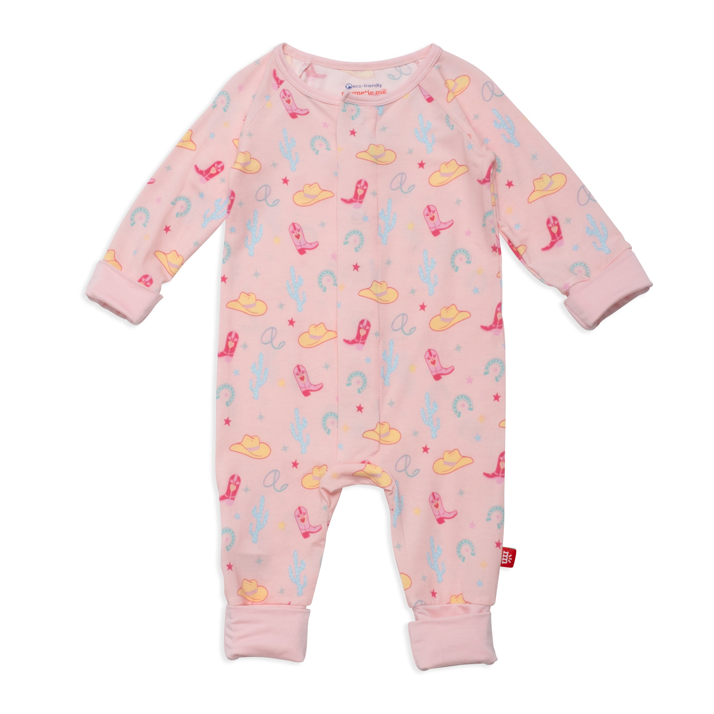Pink Not My First Rodeo Convertible Mitten Cuff Coverall