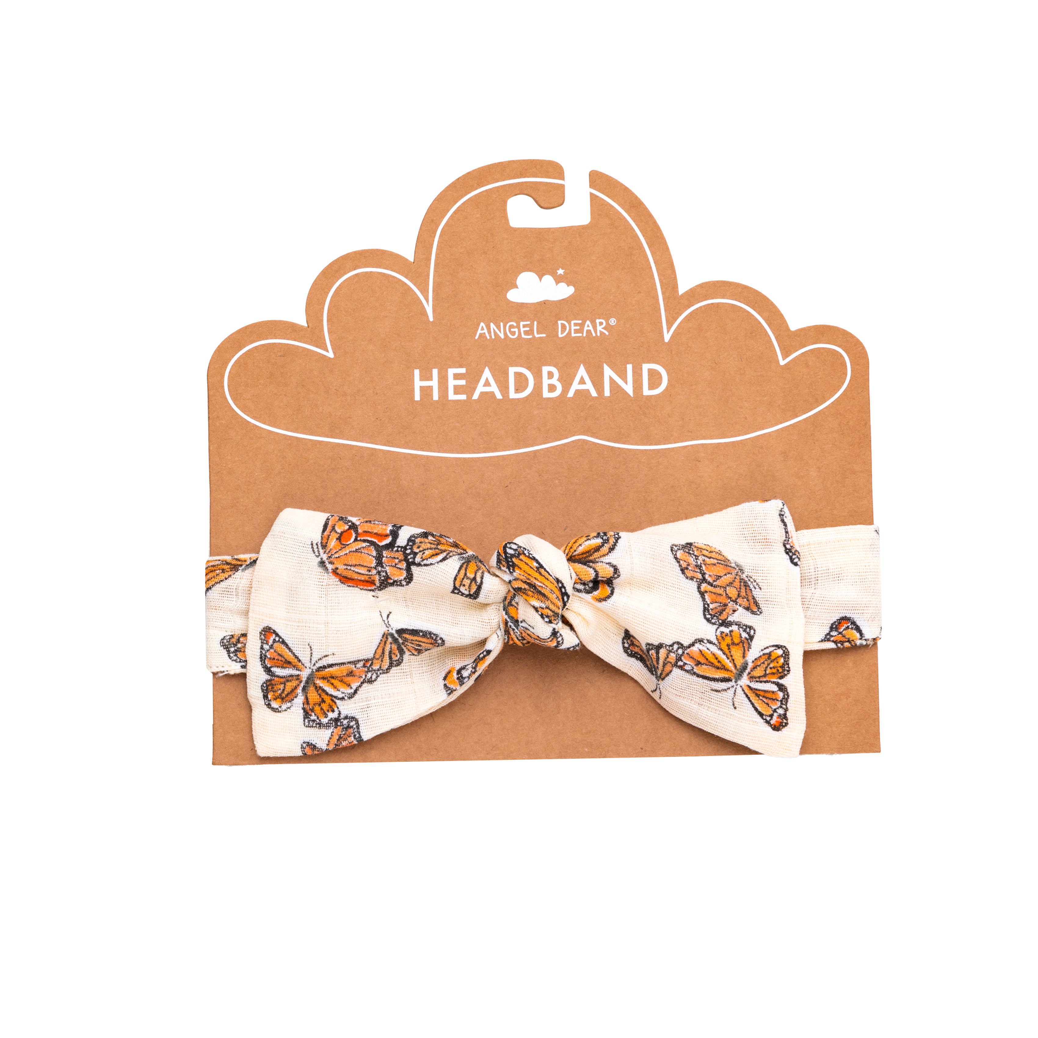 Headband - Painted Monarch Butterflies