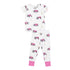 2 Piece Bamboo Lounge Wear Set - Pink Tractors