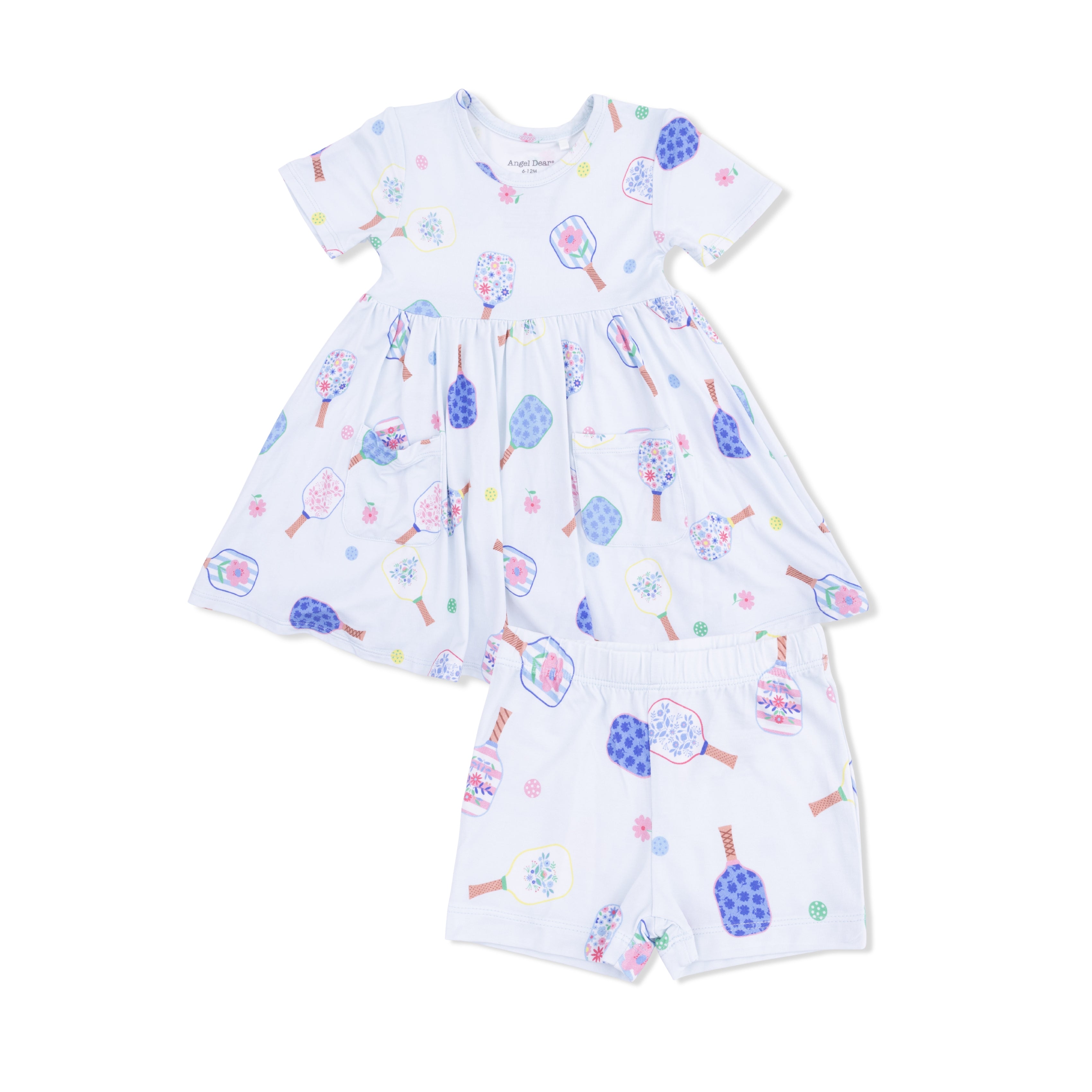 Floral Pickleball - Twirly Dress With Cartwheel Short S26