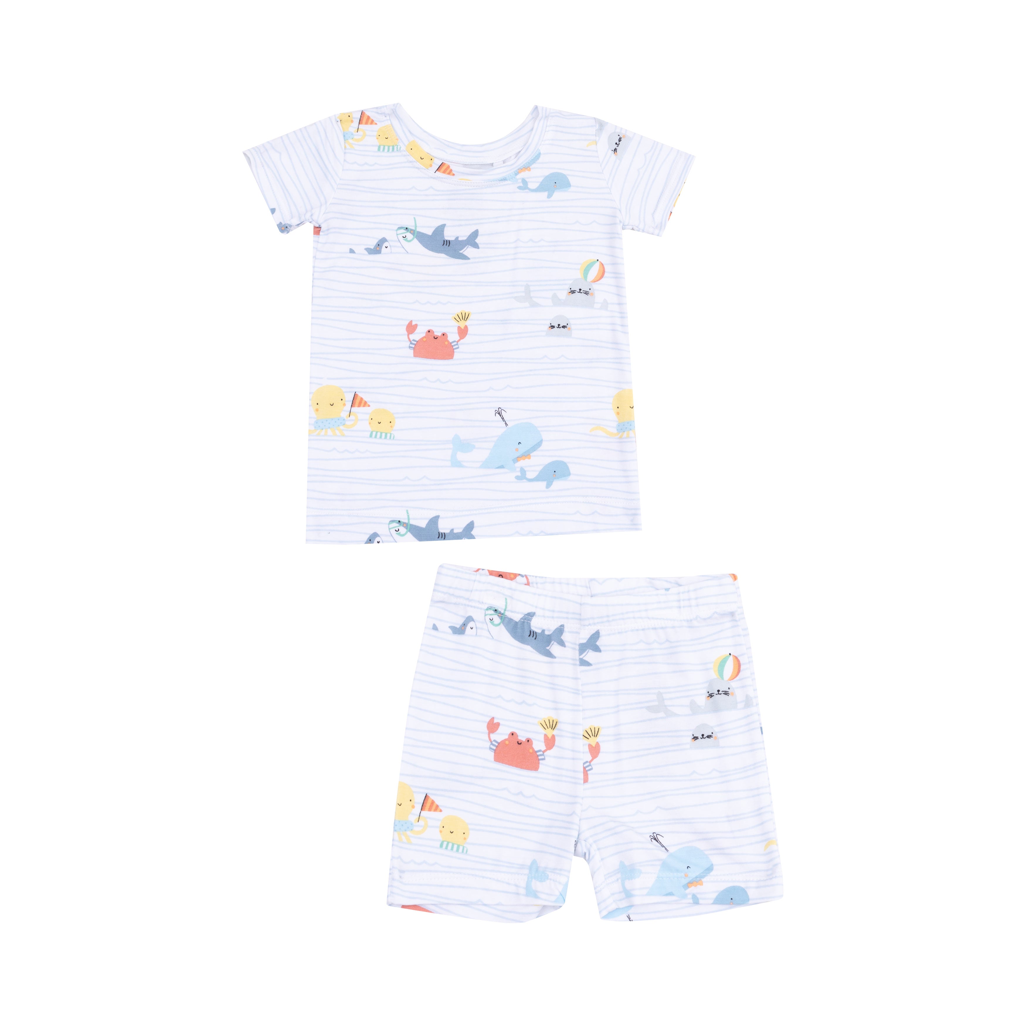 Sea Stripes Short Lounge Wear Set S25
