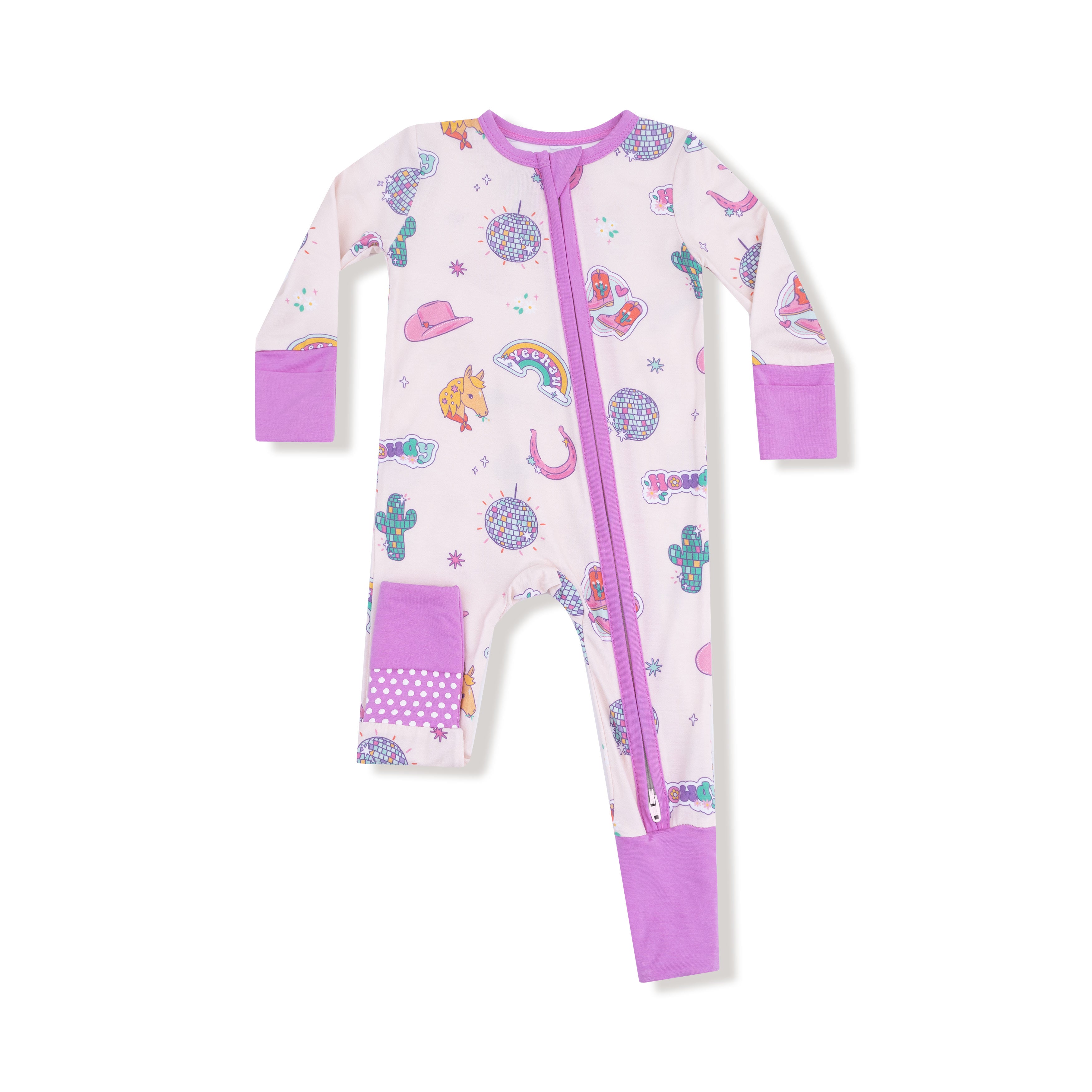 Disco Cowgirl 2 Way Zipper Romper W25