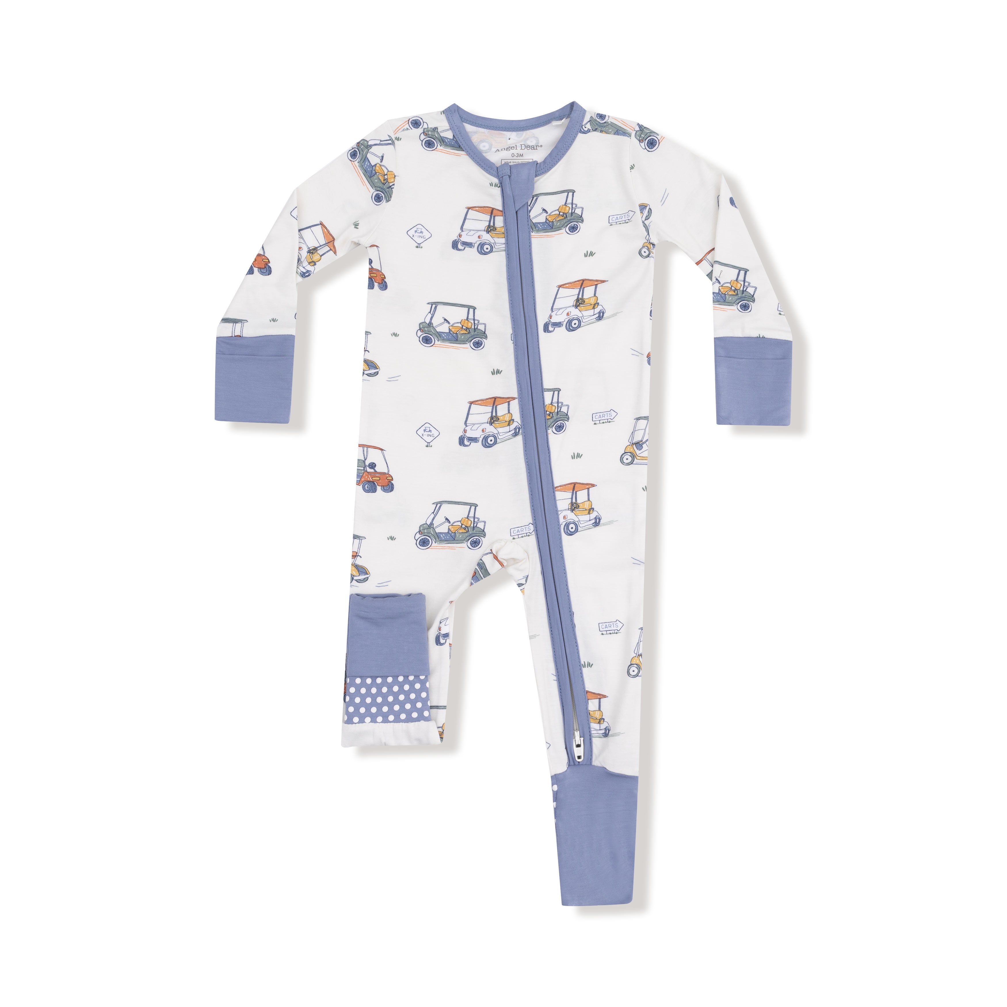Zooming Golf Carts 2 Way Zipper Romper W25