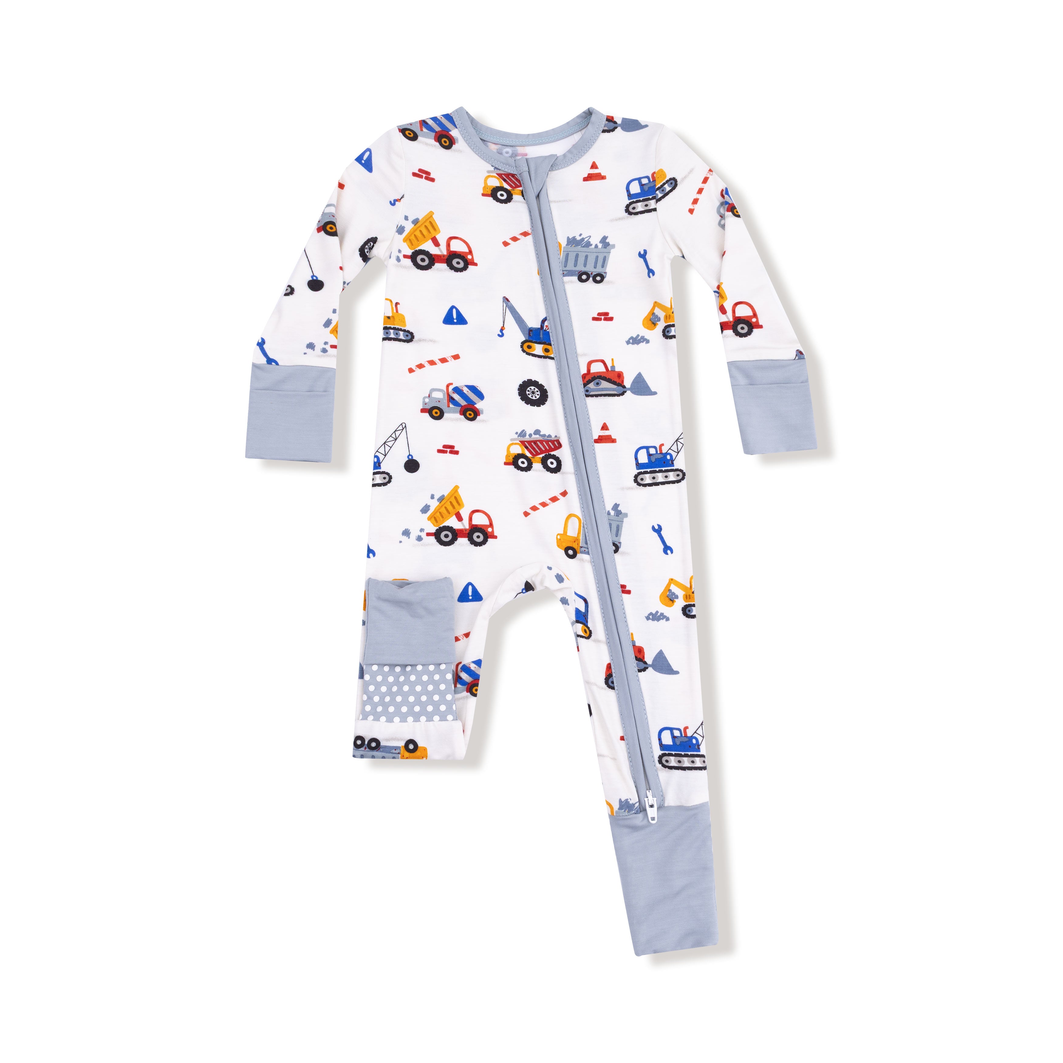 Crayon Construction 2 Way Zipper Romper W25